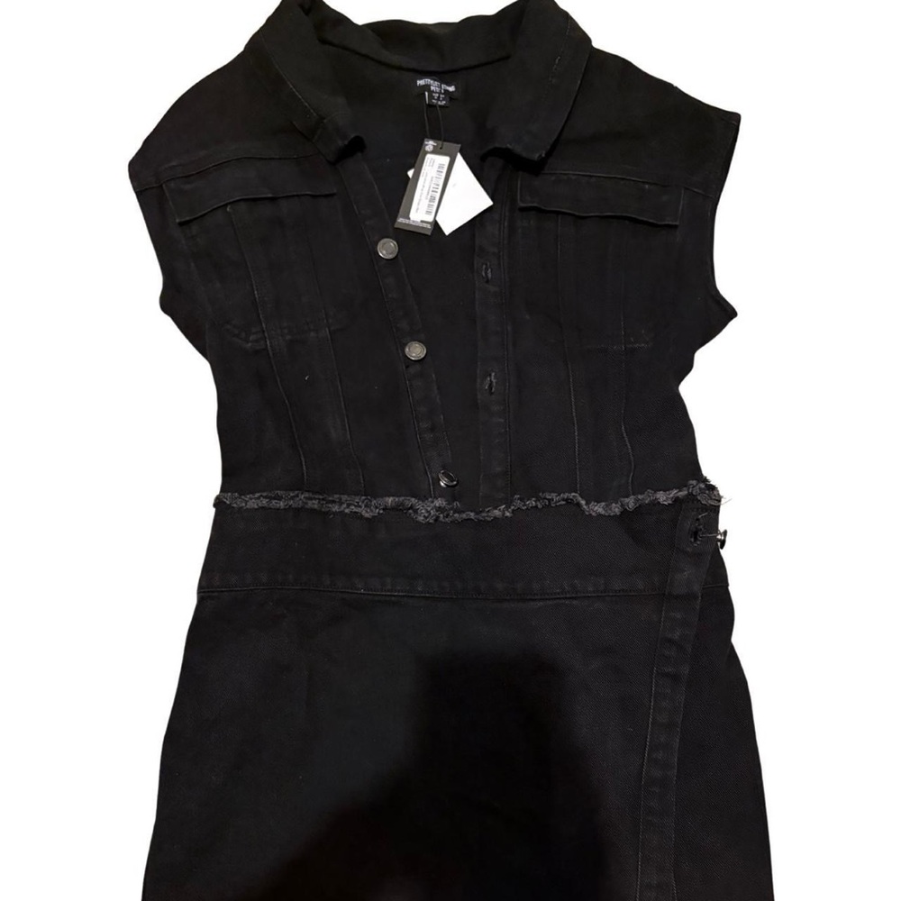 Fashion Nova Charcoal Asymmetrical Dress